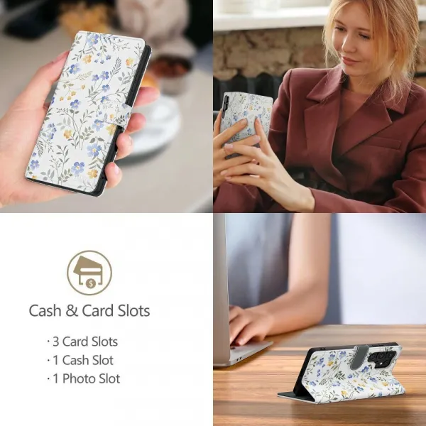 Tech-Protect Wallet knižkové puzdro na Samsung Galaxy A26 5G / A17 4G / 5G, spring flowers