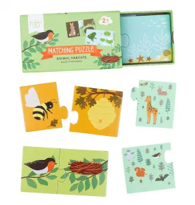 A Little Lovely Company - priradzovacie puzzle - zvieracie domčeky