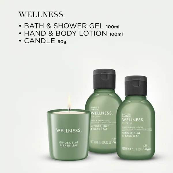 Baylis and Harding Sada starostlivosti so sviečkou Wellness 3 ks