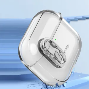 Tech-Protect Slim Hook puzdro na Apple AirPods 4, priesvitné
