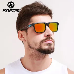 KDEAM Quincy 10 slnečné okuliare, Black / Red (GKD003C10)