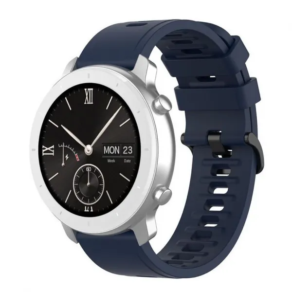 BStrap Silicone remienok na Xiaomi Amazfit GTR 42mm, dark blue (SXI010C03)