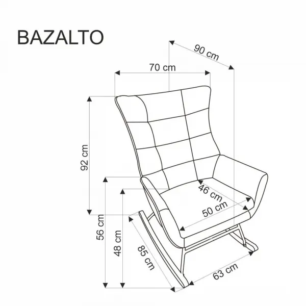 Hojdacie kreslo BAZALTO Halmar