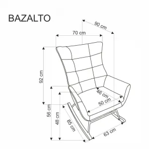 Hojdacie kreslo BAZALTO Halmar