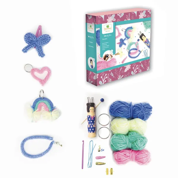 Lovely box - kreatívna súprava s pletacou bábikou