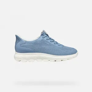 Light blue women's sneakers Geox Spherica Plus - Women's