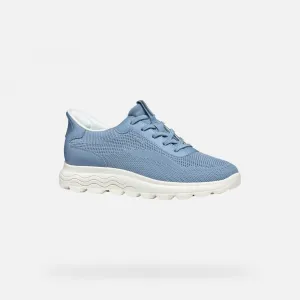 Light blue women's sneakers Geox Spherica Plus - Women's