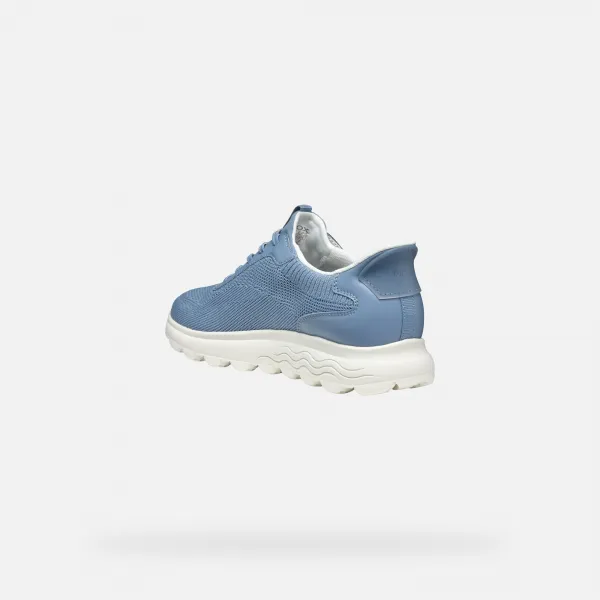 Light blue women's sneakers Geox Spherica Plus - Women's