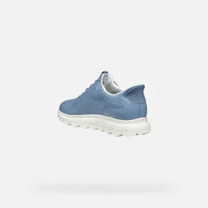 Light blue women's sneakers Geox Spherica Plus - Women's