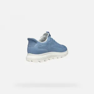 Light blue women's sneakers Geox Spherica Plus - Women's