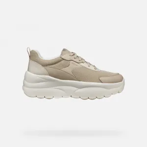 Beige women's sneakers Geox Xtors - Women's