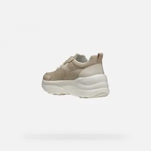 Beige women's sneakers Geox Xtors - Women's