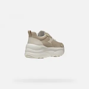 Beige women's sneakers Geox Xtors - Women's