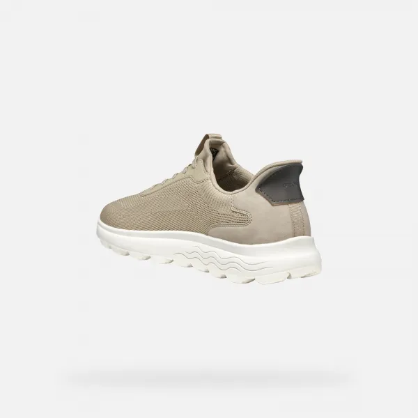 Beige men's sneakers Geox Spherica Plus - Men's