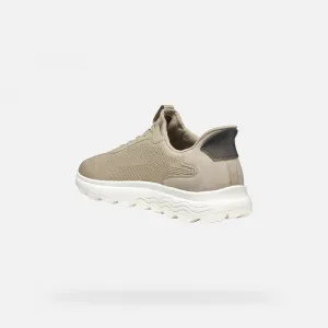 Beige men's sneakers Geox Spherica Plus - Men's