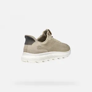 Beige men's sneakers Geox Spherica Plus - Men's