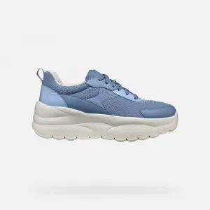 Light blue women's sneakers Geox Xtors - Women's