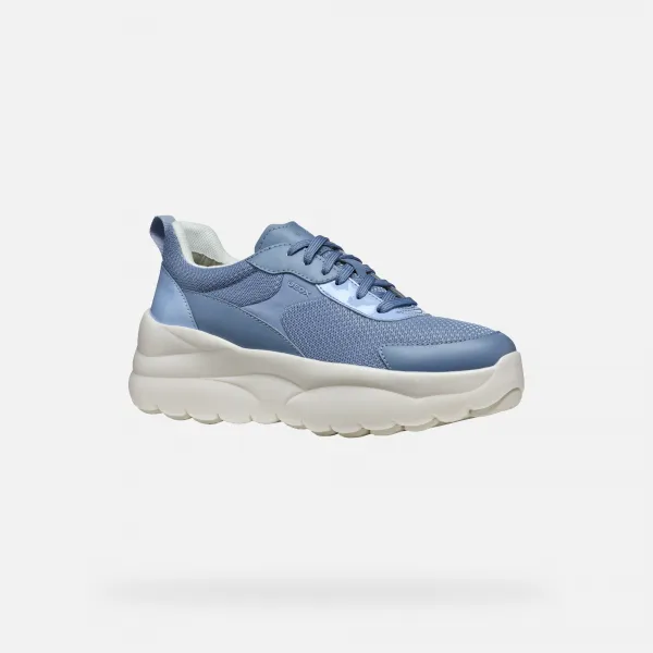 Light blue women's sneakers Geox Xtors - Women's