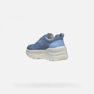 Light blue women's sneakers Geox Xtors - Women's