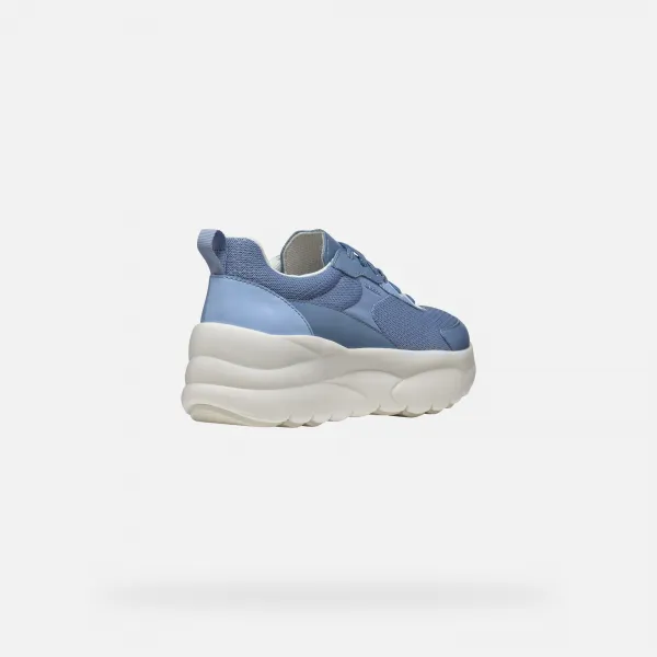 Light blue women's sneakers Geox Xtors - Women's