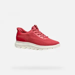 Pink women's sneakers Geox Spherica Plus - Women's
