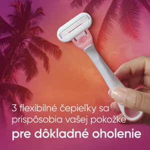 GILLETTE Venus Smooth Miami Dámske pohotovostné holiace strojčeky 3 kusov