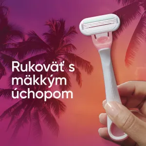 GILLETTE Venus Smooth Miami Dámske pohotovostné holiace strojčeky 3 kusov