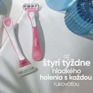 GILLETTE Venus Smooth Miami Dámske pohotovostné holiace strojčeky 3 kusov