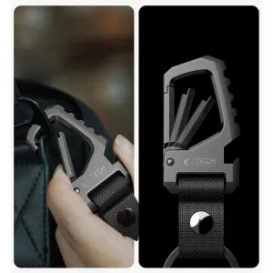 Tech-Protect Slidelock karabína na kľúče, šedá