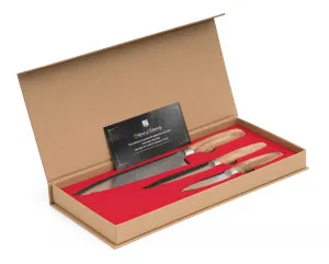 Sada nožů G21 Gourmet Damascus small box 3 ks, rukojeť zebrawood