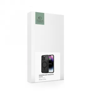 Tech-Protect Powercase MagSafe kryt s batériou na iPhone 15 Pro 7000mAh, čierny