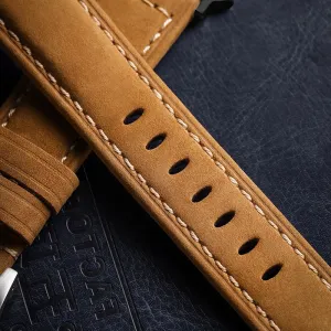 BStrap Leather Lux remienok na Apple Watch 38/40/41mm, silver/brown (SAP011C01)