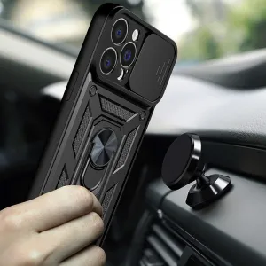MG Hybrid Armor Camshield kryt na Motorola Moto G62 5G, čierny