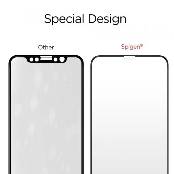 Spigen Full Cover ochranné sklo pre iPhone 11 Pro / XS / X, čierne (063GL25234)