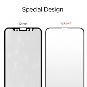 Spigen Full Cover ochranné sklo pre iPhone 11 Pro / XS / X, čierne (063GL25234)