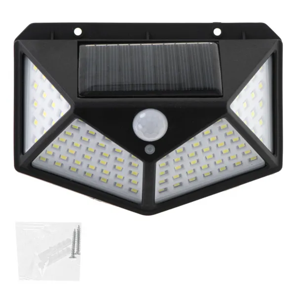MG Wall Lamp solárna lampa 100 LED, čierna