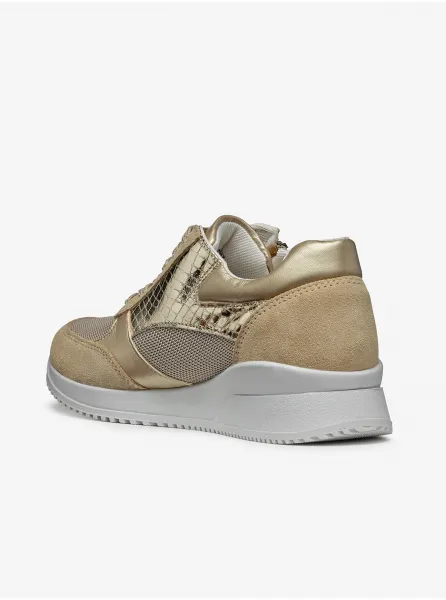 Beige Women's Geox Haleney Sneakers - Women's