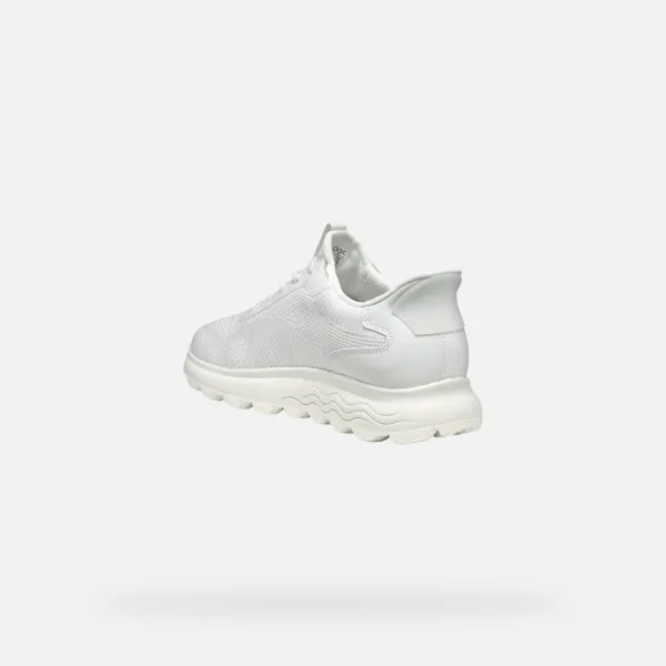 White women's sneakers Geox Spherica Plus - Women's