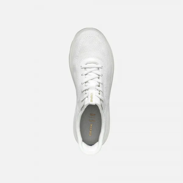 White women's sneakers Geox Spherica Plus - Women's