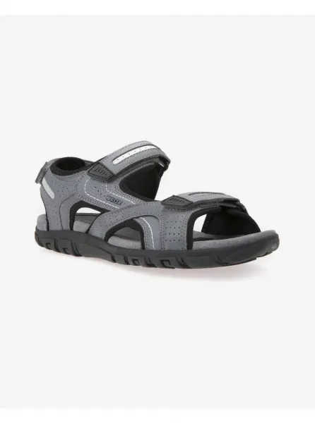Geox UOMO SANDAL Pánske sandále, sivá, veľkosť