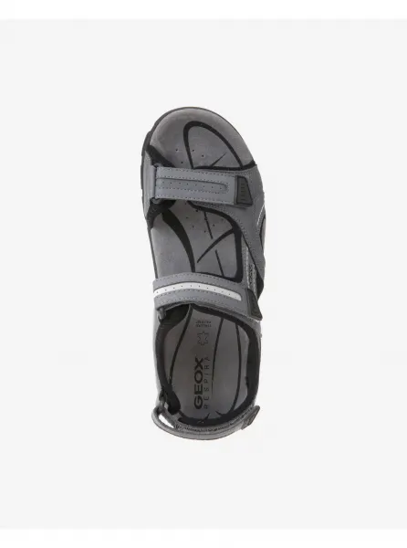 Geox UOMO SANDAL Pánske sandále, sivá, veľkosť