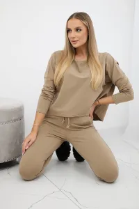 Legínovo Komplet s oversize blúzkou chrpová modrá Farba: Modrá, Veľkosť: UNI
