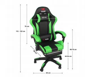 HernékresloXgamingspodnožkou-čierno-zelené68734