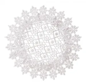 DomTextilu ElegantnýokrúhlyčipkovanýobrúsokPriemer:40cm 68509_124555 biela