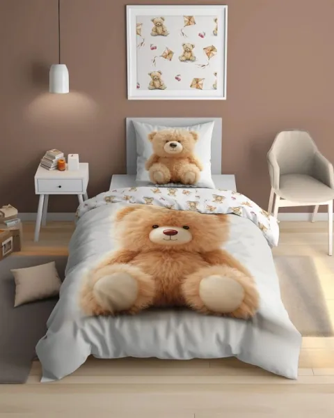 Bavlnenáposteľnábielizeňpredetisvietiacavtme-VeselýmackoŠírka:140cm|Dĺžka:200cm