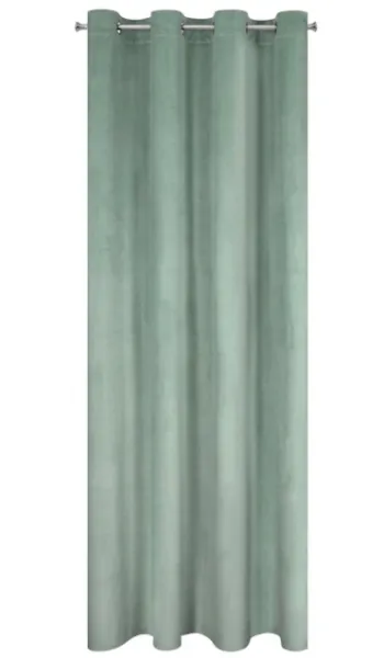 LuxusnývelúrovýzávesvjemnejmentolovejfarbeŠírka:140cm|Dĺžka:250cm