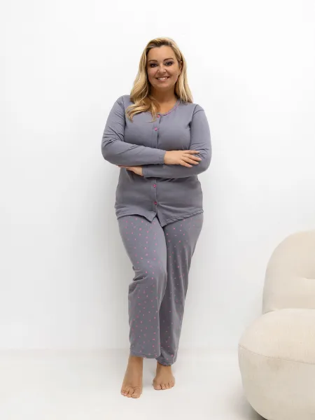 Pyjamas-DU-PI-FP-505.05P-dark grey