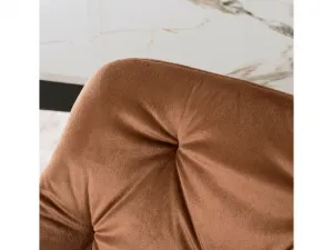 JAKS Jedálenská stolička červená velúr Modesto