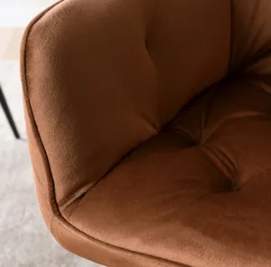 JAKS Jedálenská stolička červená velúr Modesto