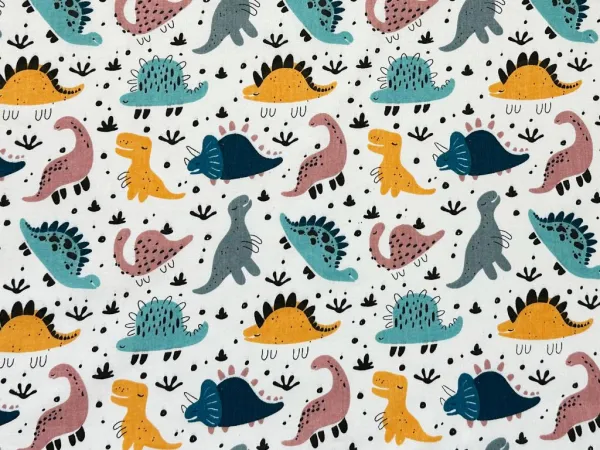 Bavlnené detské obliečky DINOSAURUS na jednolôžko Zvoľte rozmer: 140x200 / 70x90